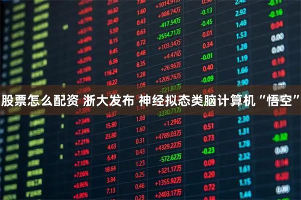 股票怎么配资 浙大发布 神经拟态类脑计算机“悟空”